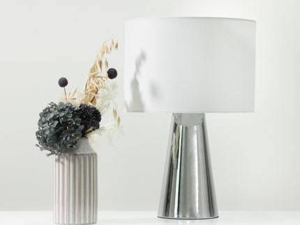 Tayla Touch Table Lamp White Black Modern Touch Lamp for Living Room.