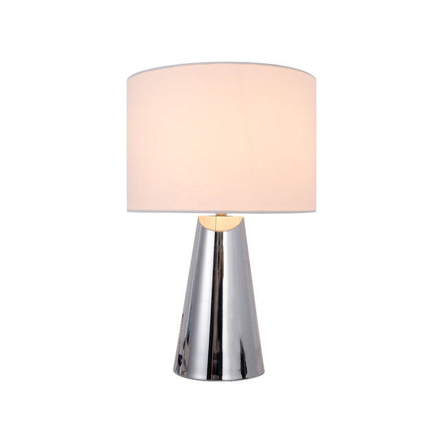 Tayla Touch Table Lamp White Black Modern Touch Lamp for Living Room.