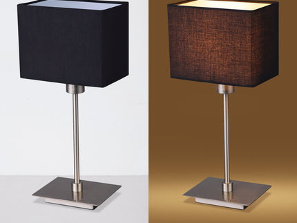 Set of 2 Pueblo Table Lamp White Black Modern Home Decor.