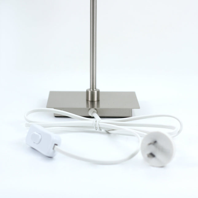 Set of 2 Pueblo Table Lamp White Black Modern Home Decor.