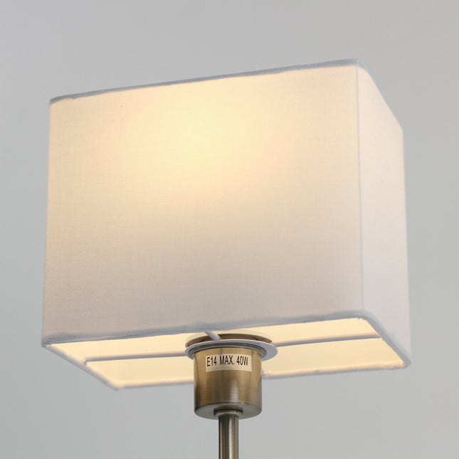 Set of 2 Pueblo Table Lamp White Black Modern Home Decor.