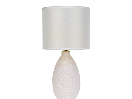 Hass Ceramic Table Lamp with Modern Geometric Design.