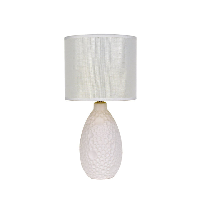 Hass Ceramic Table Lamp with Modern Geometric Design.
