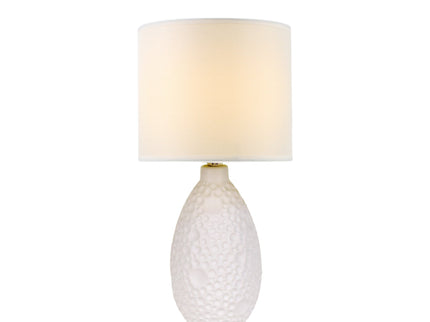 Hass Ceramic Table Lamp with Modern Geometric Design.