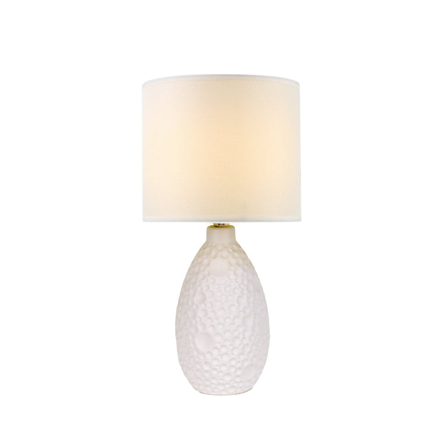 Hass Ceramic Table Lamp with Modern Geometric Design.