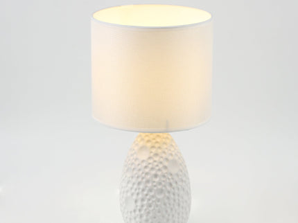 Hass Ceramic Table Lamp with Modern Geometric Design.