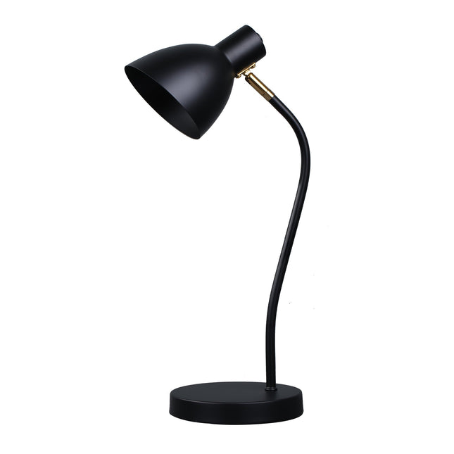 Eloise Touch Table Lamp Black Orange Modern Adjustable Lighting.
