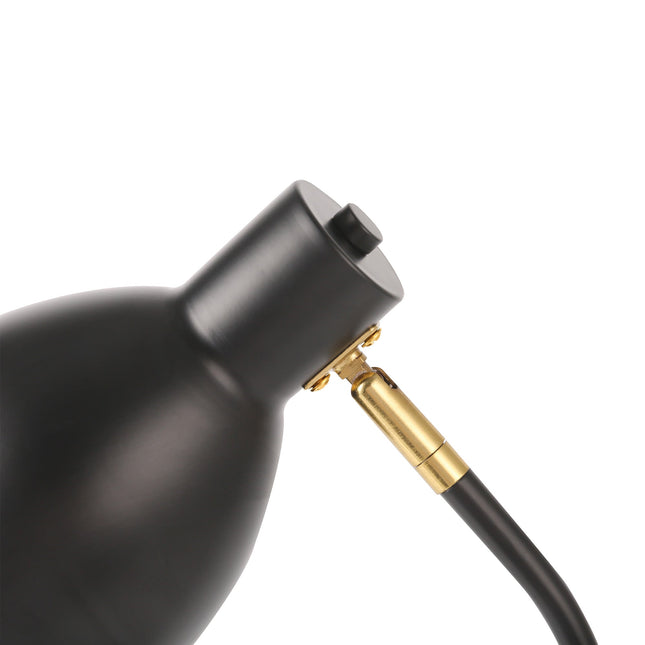 Eloise Touch Table Lamp Black Orange Modern Adjustable Lighting.