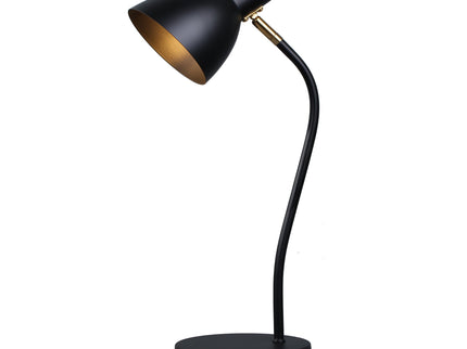 Eloise Touch Table Lamp Black Orange Modern Adjustable Lighting.