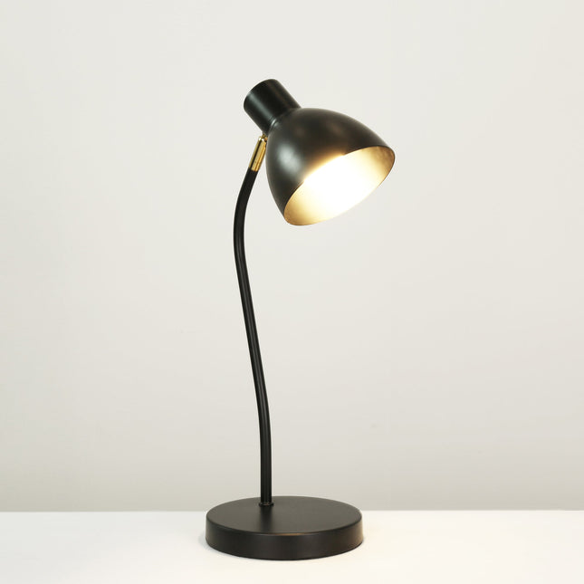 Eloise Touch Table Lamp Black Orange Modern Adjustable Lighting.