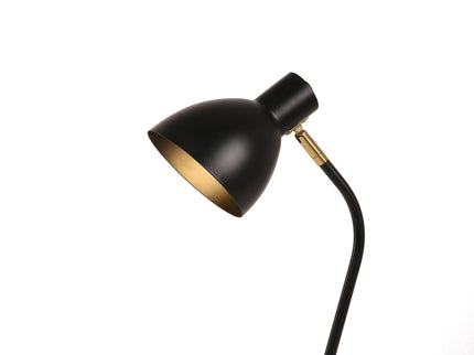 Eloise Touch Table Lamp Black Orange Modern Adjustable Lighting.