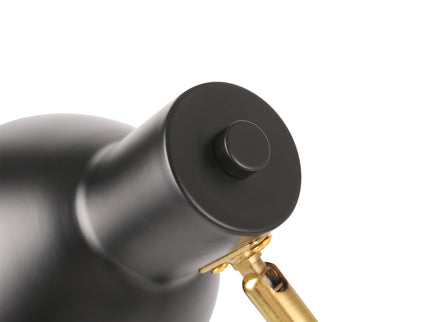 Eloise Touch Table Lamp Black Orange Modern Adjustable Lighting.