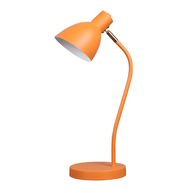 Eloise Touch Table Lamp Black Orange Modern Adjustable Lighting.