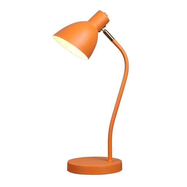 Eloise Touch Table Lamp Black Orange Modern Adjustable Lighting.