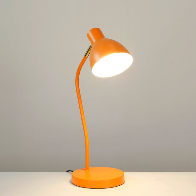 Eloise Touch Table Lamp Black Orange Modern Adjustable Lighting.