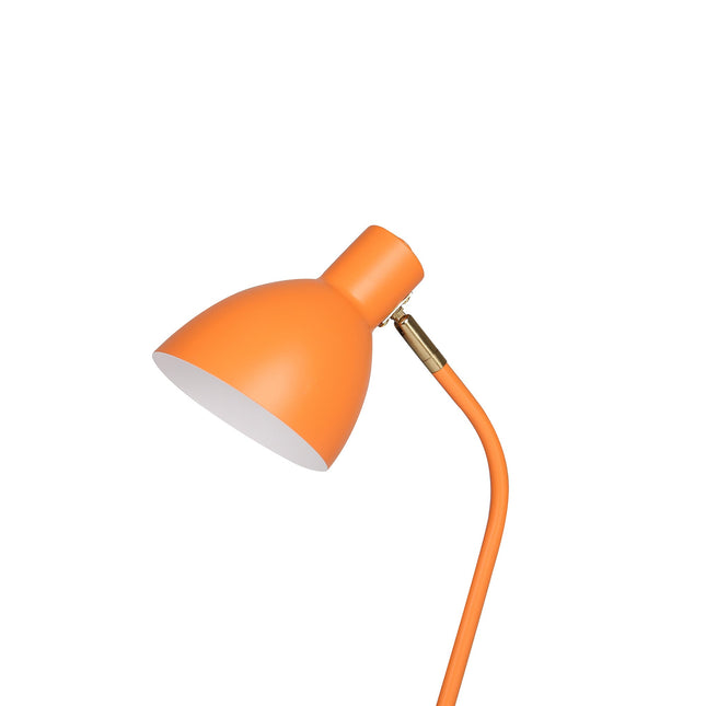 Eloise Touch Table Lamp Black Orange Modern Adjustable Lighting.
