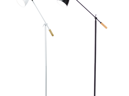 Scandinavian Adjustable Floor Lamp White Black Minimalist Lighting.