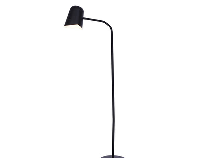 Peggy Adjustable Floor Lamp White Black Modern Reading Light.