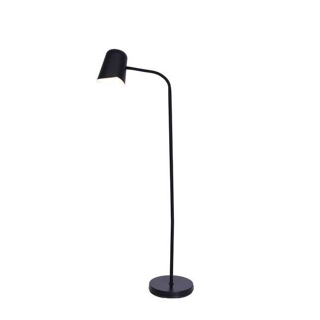Peggy Adjustable Floor Lamp White Black Modern Reading Light.
