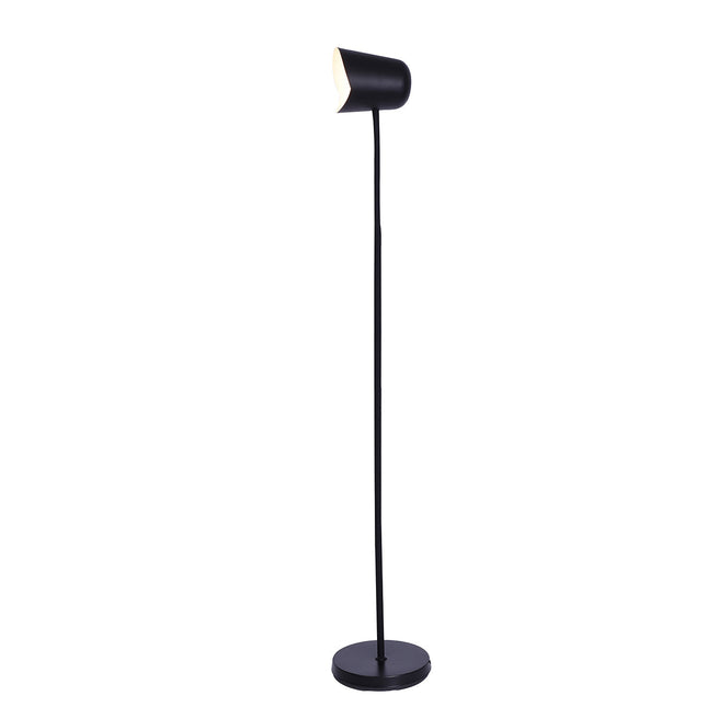 Peggy Adjustable Floor Lamp White Black Modern Reading Light.