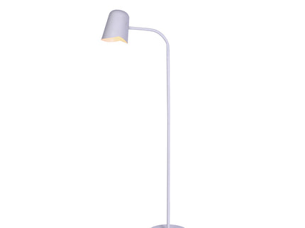 Peggy Adjustable Floor Lamp White Black Modern Reading Light.
