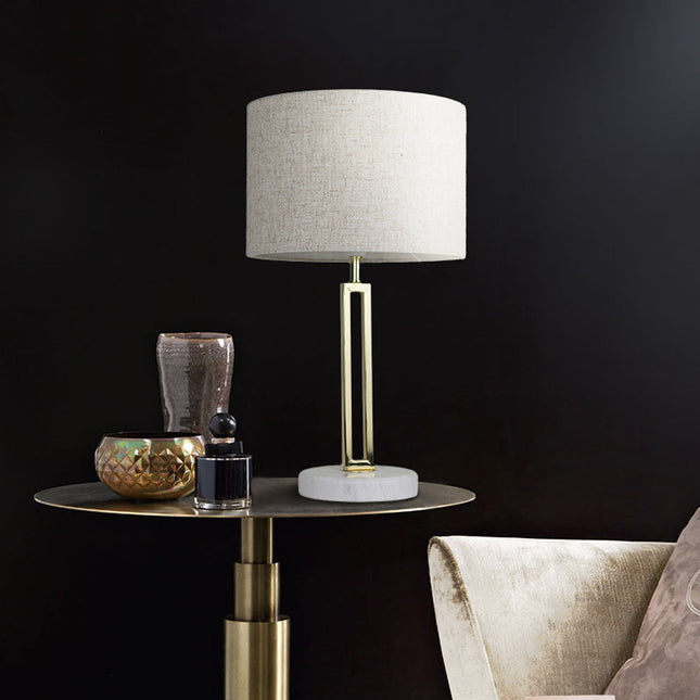 Margleus Table Lamp with Marble Base for Elegant Home Decor.