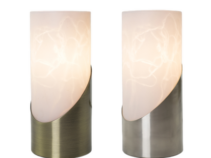 Marc Touch Table Lamp Antique Brass Satin Chrome Elegant Modern Light.