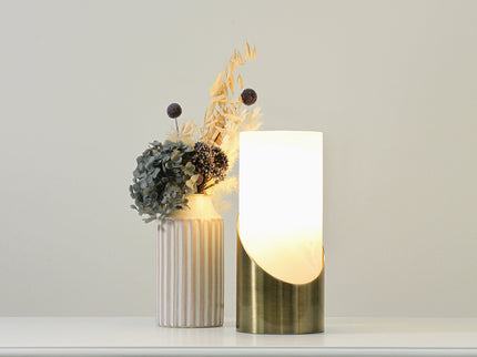 Marc Touch Table Lamp Antique Brass Satin Chrome Elegant Modern Light.