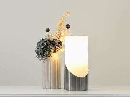 Marc Touch Table Lamp Antique Brass Satin Chrome Elegant Modern Light.