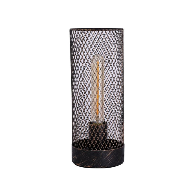 Clara Touch Table Lamp Black Pink Mint Modern Industrial Light.