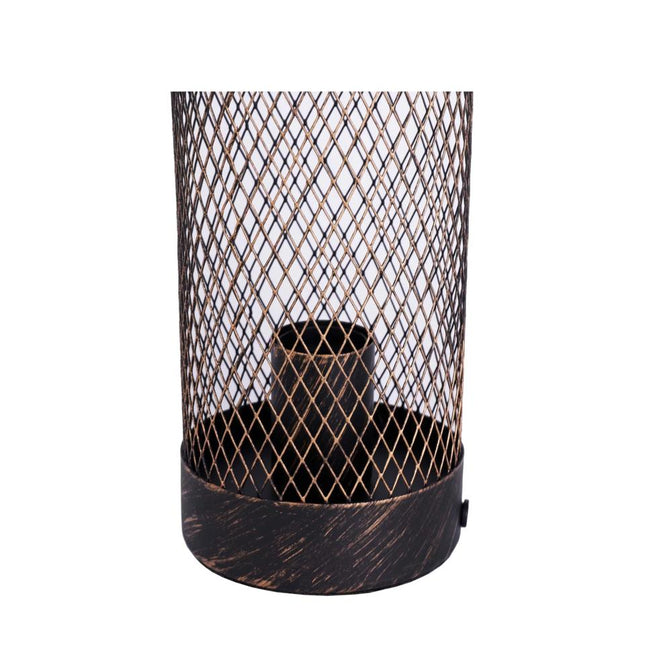 Clara Touch Table Lamp Black Pink Mint Modern Industrial Light.