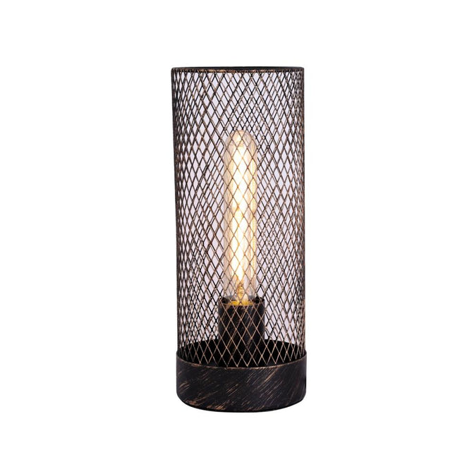Clara Touch Table Lamp Black Pink Mint Modern Industrial Light.