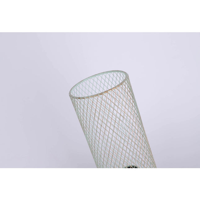 Clara Touch Table Lamp Black Pink Mint Modern Industrial Light.