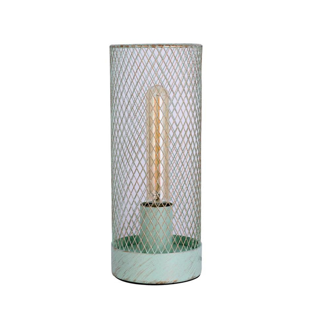 Clara Touch Table Lamp Black Pink Mint Modern Industrial Light.