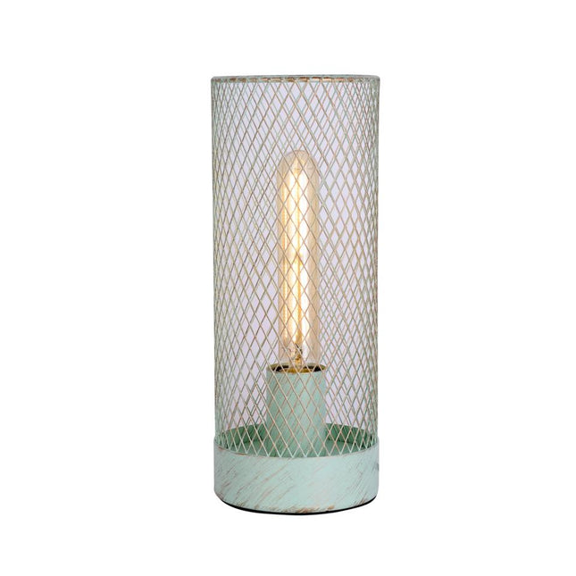 Clara Touch Table Lamp Black Pink Mint Modern Industrial Light.