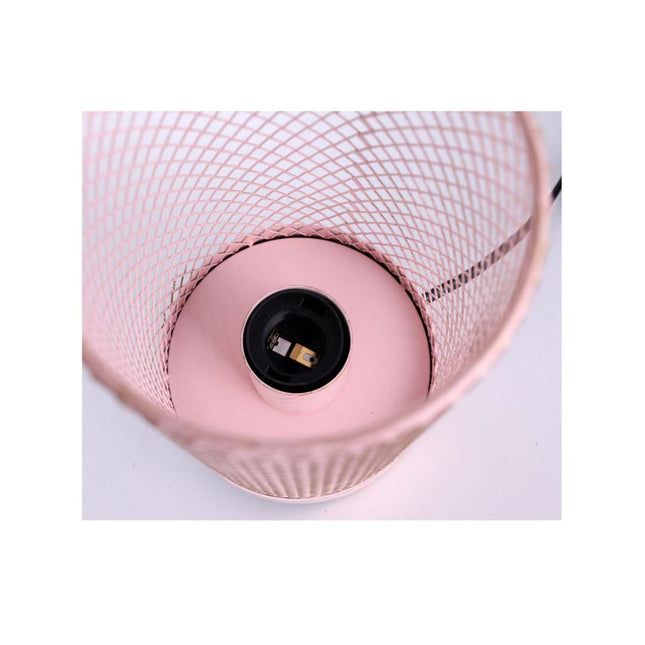 Clara Touch Table Lamp Black Pink Mint Modern Industrial Light.