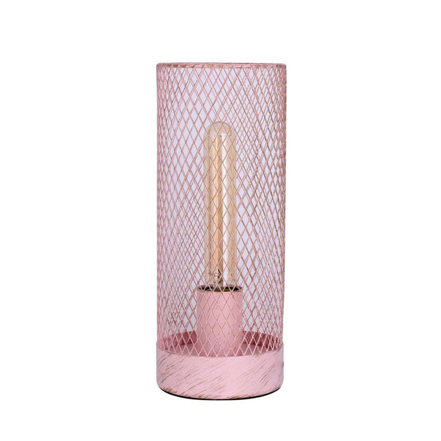 Clara Touch Table Lamp Black Pink Mint Modern Industrial Light.