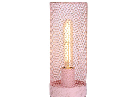 Clara Touch Table Lamp Black Pink Mint Modern Industrial Light.