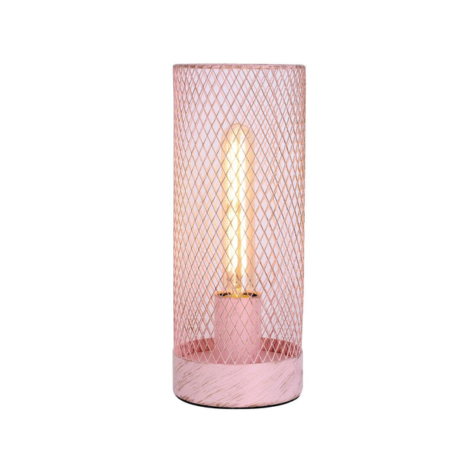 Clara Touch Table Lamp Black Pink Mint Modern Industrial Light.