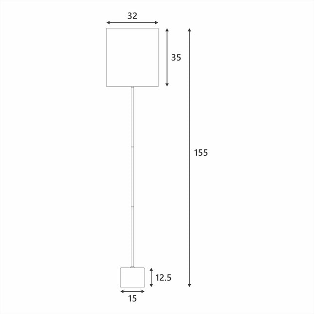 Wigwam Floor Lamp Modern Brass and Marble Base Light.