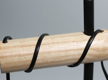 Lars Table Lamp Modern Industrial Design with Timber Accent.