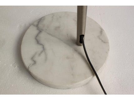Beam Acro Floor Lamp with Adjustable Arch and Marble Base.