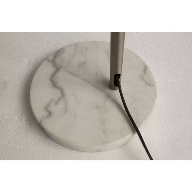 Beam Acro Floor Lamp with Adjustable Arch and Marble Base.