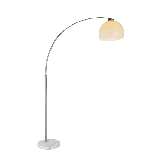 Beam Acro Floor Lamp with Adjustable Arch and Marble Base.