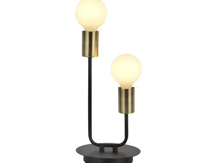 Roma Table Lamp with Antique Brass Globe Holders for Elegant Decor.