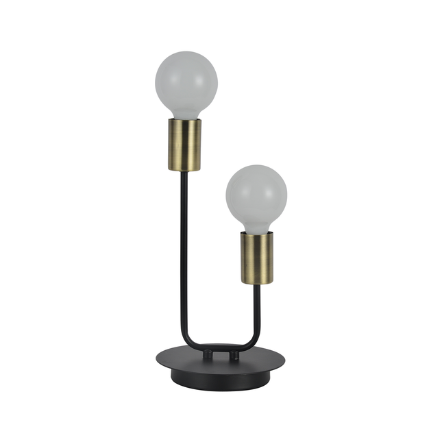 Roma Table Lamp with Antique Brass Globe Holders for Elegant Decor.