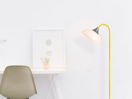 Alberta Floor Lamp Red Yellow Modern Stylish Lighting for Home.