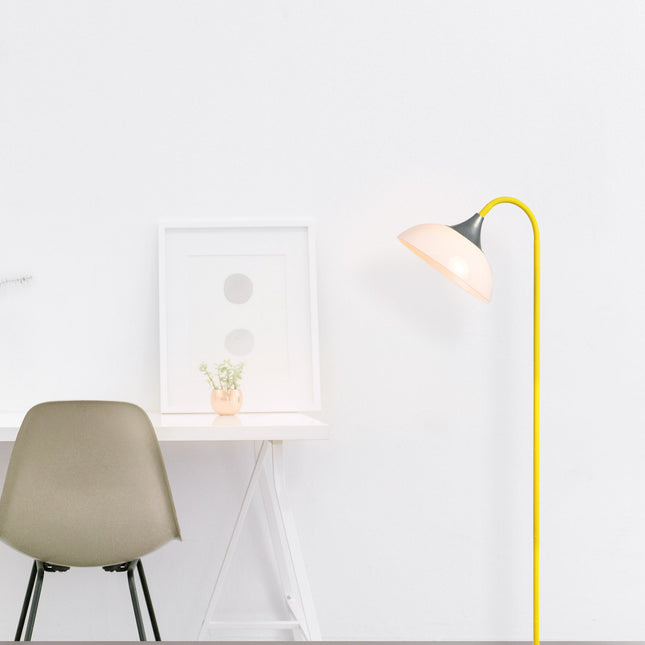 Alberta Floor Lamp Red Yellow Modern Stylish Lighting for Home.