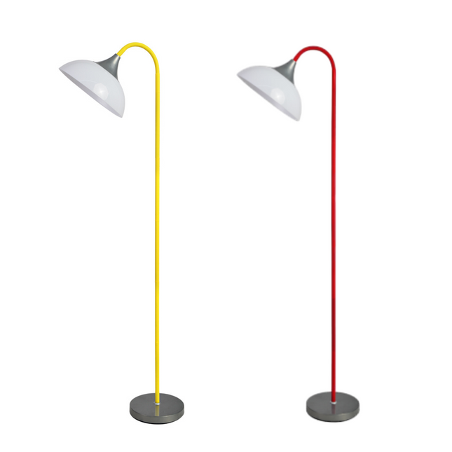 Alberta Floor Lamp Red Yellow Modern Stylish Lighting for Home.