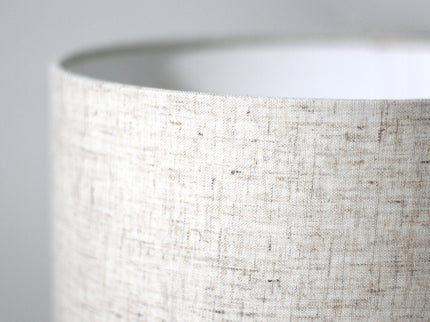 Tilda Floor Lamp with Hemp Rope Base and Linen Shade for Living Room Decor.